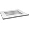 Ekena Millwork Vertical Surface Mount PVC Gable Vent: Non-Functional, w/ 3-1/2"W x 1"P Standard Frame, 22"W x 18"H GVPVE22X1801SN - alternate 2